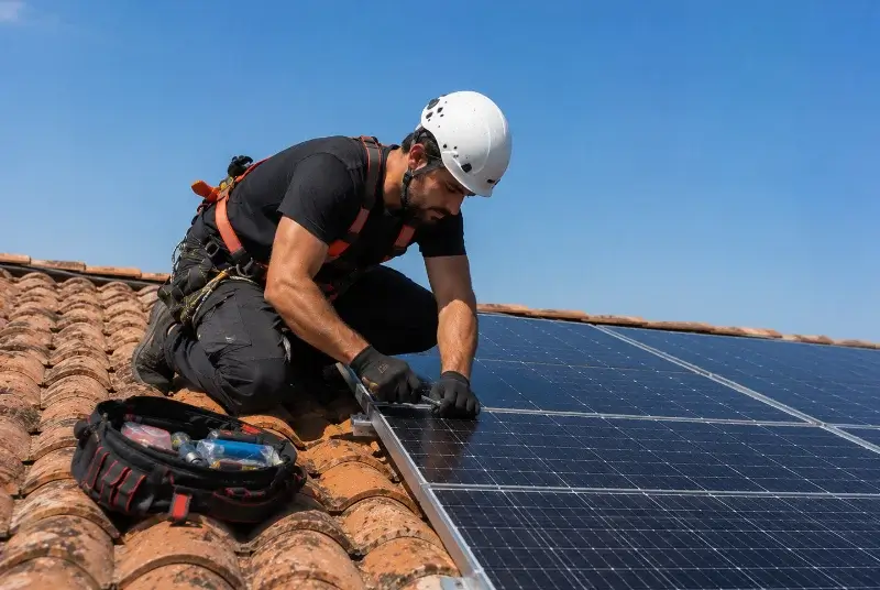 Maintenance et monitoring de panneaux solaires à Martinet