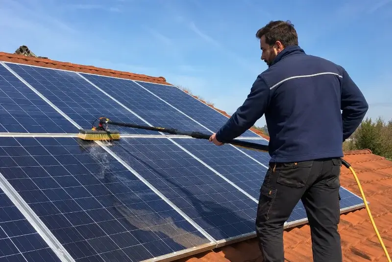 Nettoyage et entretien de panneaux solaires à Martinet